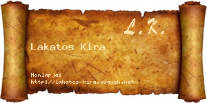Lakatos Kira névjegykártya